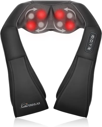 Miniatura 10 de Masajeador de cuello y hombros de Snailax, masaje Shiatsu con calor para el automóvil, la oficina o casa, SL632