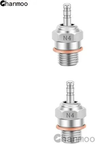 Miniatura 2 de 2 piezas 70117H Hot Engine Glow Plugs No.3 N3 N4#3 #4 Spark Nitro Engine Parts Reemplazan OS para Traxxas Losi HPI Redcat HSP Himoto RC Car Truck