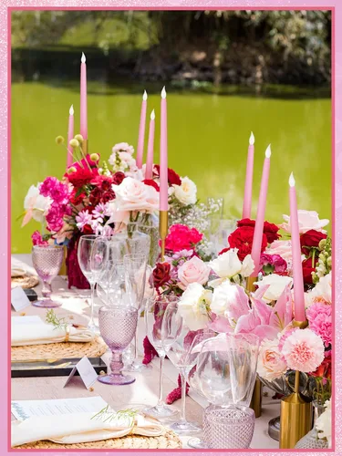 Miniatura 6 de Treela 24 Piezas Velas Cónicas Sin Llama Operadas por Batería a Granel Velas Falsas de 11 Pulgadas Luz LED Candeleros Parpadeantes Cónicos para Rosa