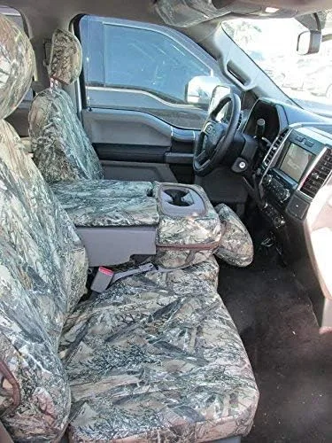 Miniatura 5 de Durafit Seat Covers, Juego de fundas de asiento delantero y trasero compatibles con Ford F150-F550 Super Crew 2019-2022 fabricado en tela