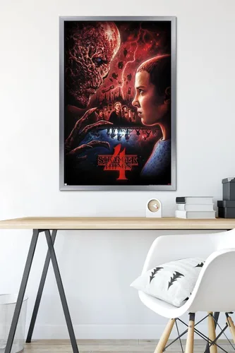 Miniatura 6 de Trends International Netflix Stranger Things: Season 4 - Póster de pared de una hoja, 34 pulgadas de largo x 22.4 pulgadas, versión enmarcada
