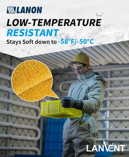 Miniatura 4 de LANON Waterproof Winter Work Gloves, Moisture-permeable PU Coated，Warm Gloves for Freezer & Outdoor Work