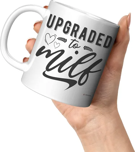Miniatura 4 de Taza de café divertida para mamá, 11 onzas, color blanco