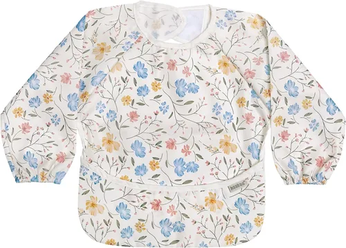 Miniatura 10 de haakaa Long Sleeve Baby Bib, Waterproof & Adjustable Baby Smock Bib for Eating, Painting & Play, Easy Wipe Clean, 6–24M Días a cuadros