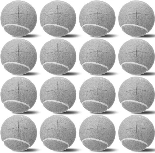 Miniatura 6 de Paquete de 16 pelotas de tenis precortadas para sillas, pelotas antideslizantes para patas de goma, cubiertas de tenis para muebles, patas y Negro