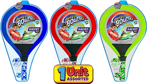 Miniatura 3 de Juego de bádminton con 2 raquetas, pelota de playa y Birdie - Colores surtidos - Raqueta de tenis ligera Juegos al aire libre Juego de juguetes