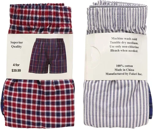 Miniatura 4 de Falari - Ropa interior para hombre (4 unidades)100 % algodón de primera calidad.