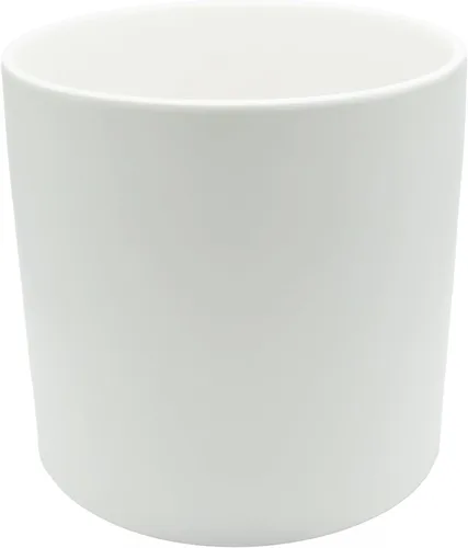 Miniatura 35 de WGVI Jarrón cilíndrico de cerámica grabada plateada de 6.5" de ancho y 6" de alto, arreglos florales, portavelas, maceta de terrario, contenedor