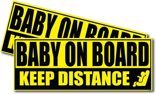 Calcomanía de bebé a bordo | Calcomanía para bebés a bordo | Letrero de seguridad infantil para automóviles familiares