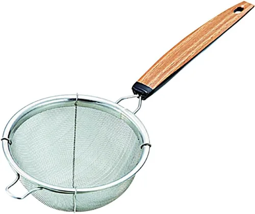 Miniatura 4 de JapanBargain 2459 Colador de té de malla fina con asa de acero inoxidable pequeño tamiz para bebidas, cócteles, café y matcha, paquete de 2