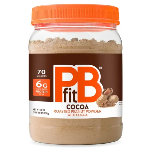PBfit 30 onzas de mantequilla de maní en polvo sabor a chocolate, mantequilla de maní en polvo de cacao hecha de cacahuetes tostados reales y cacao,