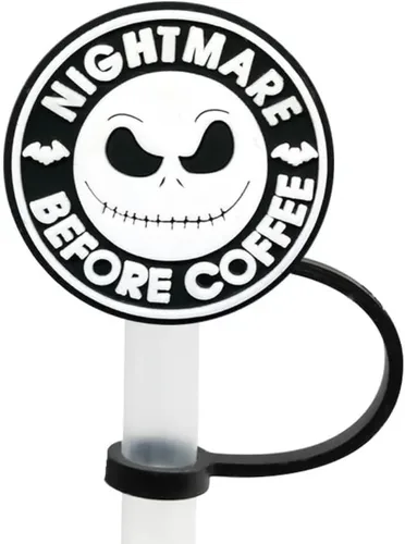Miniatura 2 de Paquete de 6 tapas para pajitas de 10 mm compatibles con vasos de 30 onzas y 40 onzas de Stanley (paquete de Halloween)