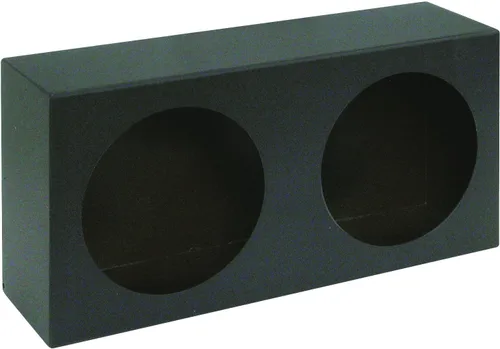 Jalón LB6123 de luz redonda dual de Buyers Products, acero con recubrimiento en polvo negro, diseñado para luces DOT redondas de 4 pulgadas, mide 3
