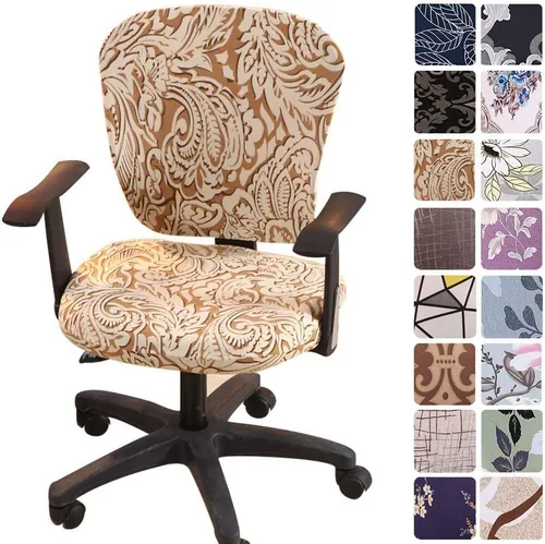 Miniatura 24 de Melaluxe - Funda para silla de oficina de computadora, funda universal protectora y elástica, cubierta elástica para silla giratoria