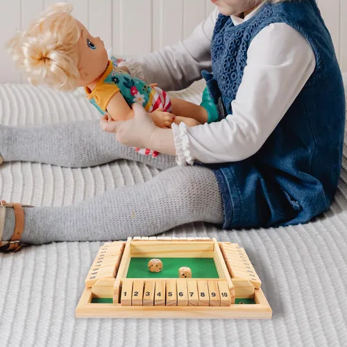 Miniatura 5 de Kisangel Juego de fracasos de cuatro lados - Juego de mesa digital de 9.05 x 9.05 x 1.57 pulgadas, juguete educativo familiar para padres e hijos