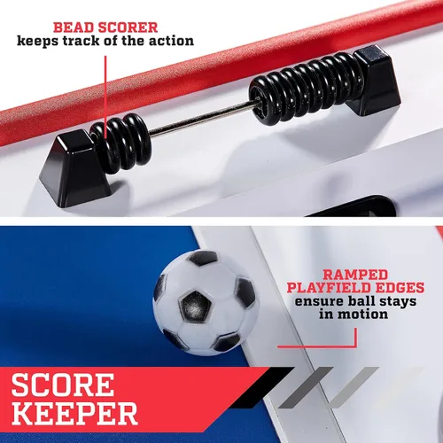 Miniatura 6 de Hall of Games - Mesas de futbolín de múltiples estilos, fútbol con diseños duraderos y elegantes con pelotas de fútbol deportivas de mesa, perfectas