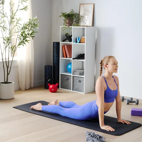 Miniatura 6 de Amazon Basics Extra Thick Exercise Yoga Mat with Carrying Strap Negro