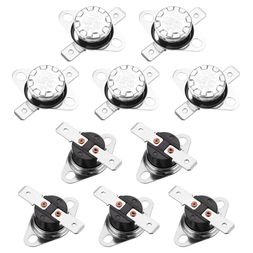 Miniatura 66 de uxcell KSD301 Termostato 32.0 °F/32 ° F 10 A Normalmente Cerrado N.C Ajuste Snap Disc Interruptor de temperatura para microondas, horno, cafeteras 2