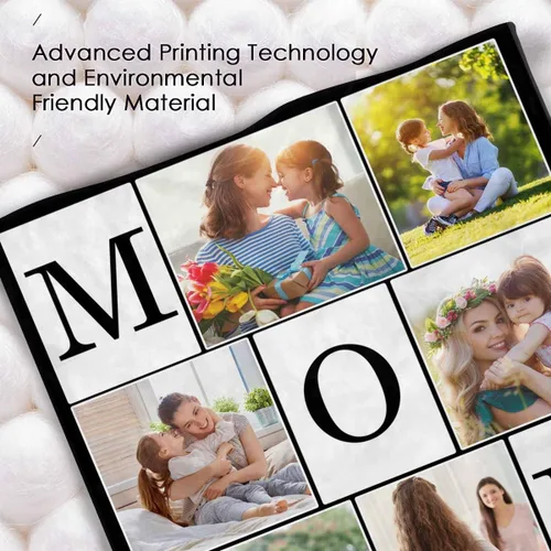 Miniatura 5 de MyPupSocks Manta personalizada para mamá, regalos personalizados para mamá, manta de cama con fotos, regalos de cumpleaños para mujeres, mamá