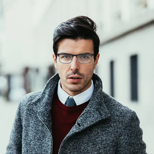 Miniatura 5 de 3 pares de anteojos de lectura, elegante marco de metal, anteojos ligeros con filtro - Gafas para hombre antirreflejos - Bisagra de resorte