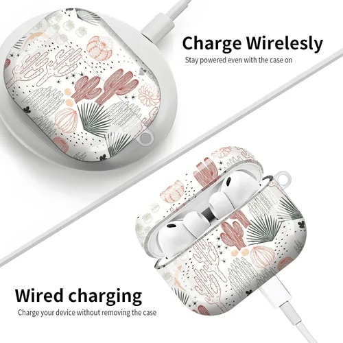 Miniatura 5 de Compatible con AirPod Pro 3 (2025), bonita funda para mujeres y hombres, protección completa, a prueba de golpes, con llavero, accesorios de funda