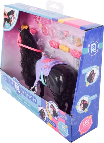 Miniatura 3 de Sunny Days Entertainment, Glam-R-Ranch Raven Dream - Juguete de caballo con accesorios