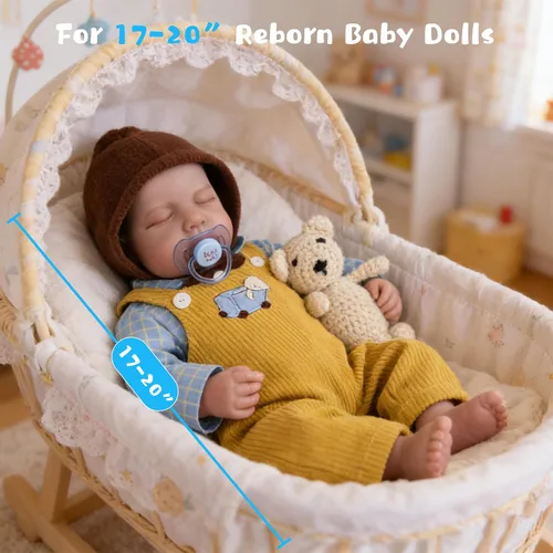 Miniatura 4 de EKOKIZ Ropa de muñecas Reborn para bebé, ropa de bebé niño perfectamente lindos, trajes de muñecas recién nacidas de 17 a 20 pulgadas, accesorios