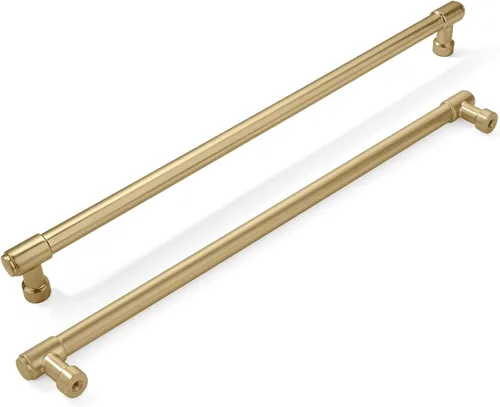 Miniatura 103 de khtumeware - Juego de 2 tiradores grandes para gabinete, diámetro 1-3/4 pulgadas, zinc resistente, para cajones, puertas y tocadores, color latón