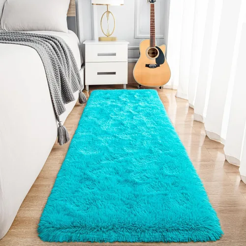 Miniatura 72 de Noahas Alfombras de Área Grandes y Esponjosas de 5x8 pies para Sala de Estar y Dormitorio, Alfombra Gruesa de Pelo Largo Beige y Blanca, Alfombra
