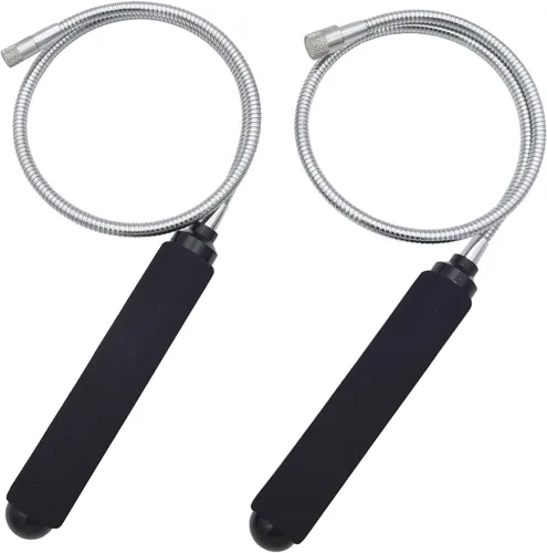 VASTOOLS Juego de herramientas de recogida magnética flexible, 2 libras y 5 libras, extensión flexible de 25 pulgadas, recogida magnética