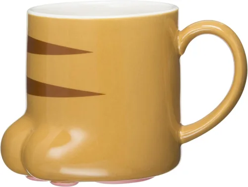 Taza de porcelana Tiger Cat Paw de 9 onzas