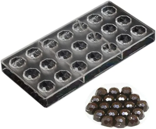 Miniatura 17 de Grainrain - Molde de policarbonato para chocolate, molde de barra de chocolate, 4 cavidades (19394)