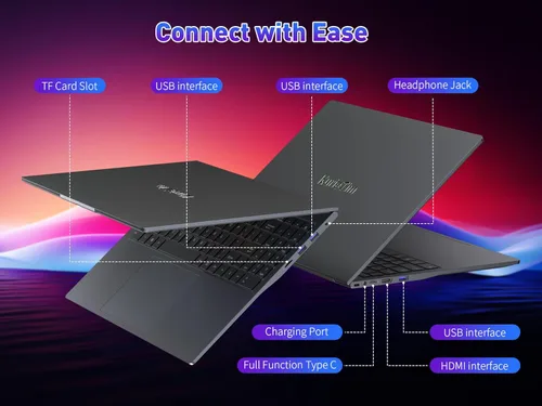 Miniatura 6 de KurieTim Laptop FHD de 16 pulgadas para empresas: Intel i7-13620H (10C/16T, hasta 4.9GHz), 32 GB de RAM, 1 TB NVMe SSD Windows 11 Pro, portátiles