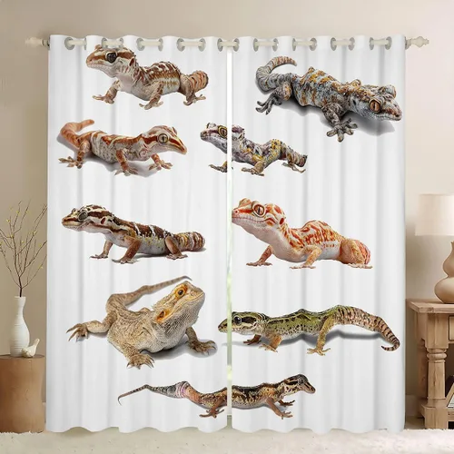 Miniatura 10 de Cortinas de ventana para el día de San Valentín para dormitorio, sala de estar, estampado 3D, cortinas florales de rosas azules para niños y niñas