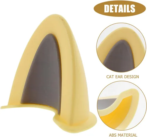 Miniatura 8 de HOMSFOU 3 Pares de Orejas de Gato para Casco Autoadhesivas Pegatinas Estilo Gatito Accesorios Lindas Decoraciones de Casco para Cascos