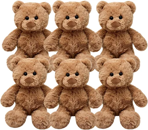 Miniatura 11 de 3 piezas de oso de peluche de 13.5 pulgadas, suave, de peluche, a granel, lindos juguetes de peluche para niños, baby shower, cumpleaños