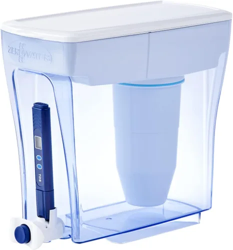 Miniatura 11 de ZeroWater Jarra de filtro de agua de 5 etapas lista para verter de 10 tazas 0 TDS para un mejor sabor al agua del grifo, certificado IAPMO