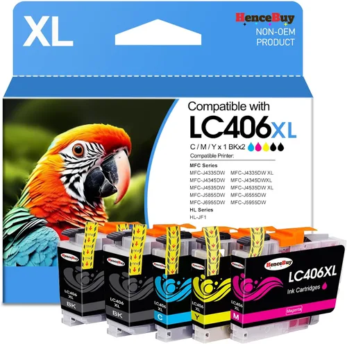 LC406XL LC406 - Cartuchos de tinta para impresora Brother LC406XL LC 406 XL, funcionan con impresora MFC-J4335DW MFC-J5855DW MFC-J6555DW MFC-J4535DW
