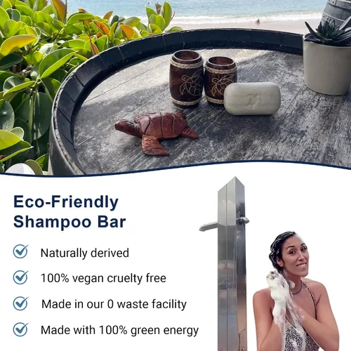 Miniatura 7 de Barra de champú para cabello fino con aceite de argán y kiwi, espuma suave, natural, verde, sin SLS, sin sulfato, sin jabón, cero residuos, vegano