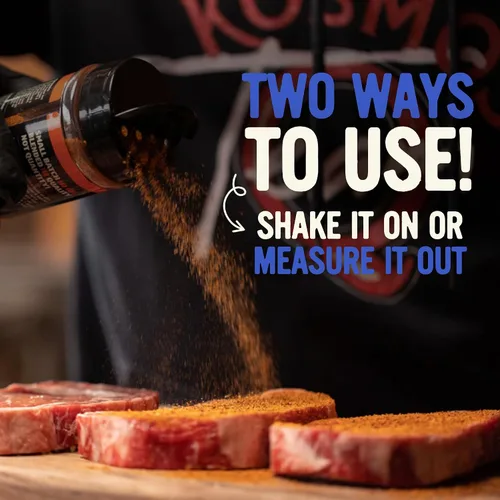 Miniatura 7 de Kosmos Q SPG BBQ Dry Rub, regalo del día del padre para él, condimento de ajo con azúcar de caña orgánica, barbacoa para pechuga, bistec, pollo
