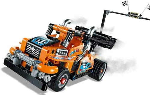 Miniatura 3 de LEGO Technic Race Truck 42104 - Kit de construcción de camión modelo pull-back, 2020 (227 piezas)