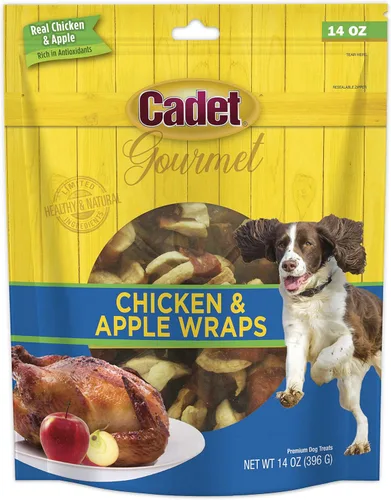 Miniatura 11 de Cadet Envolturas Gourmet de Batata y Pollo Masticables de Ingredientes Limitados para Perros, Golosinas de Entrenamiento Saludables y Naturales