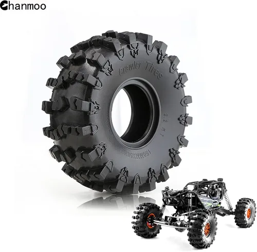 Miniatura 5 de 2.2 RC Crawler neumáticos de goma suave barro nieve nadador neumáticos OD 5.906 in para 1/10 RC Rock Crawler coche Axial SCX10 90047 D90 TF2 Tamiya