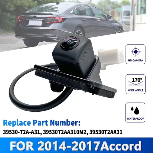 Miniatura 4 de Cámara de respaldo de visión trasera compatible con 2015 2016 2017 Honda Accord cámara de respaldo de repuesto