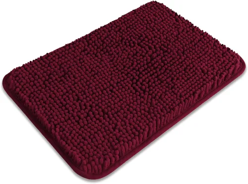 Miniatura 502 de Alfombra de baño pequeña de 12 x 18 pulgadas, lavable y absorbente, antideslizante, alfombra de baño de felpilla gruesa y suave para baño, ducha