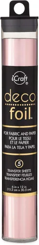 Miniatura 5 de iCraft Hojas de transferencia de papel de aluminio Deco 6 "X12" 5/Pkg-Bronce