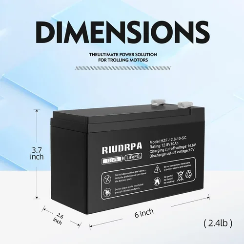 Miniatura 2 de Batería de litio LiFePO4 de 12 V, grupo 24 de ciclo profundo marino, batería para carrito de golf, para vehículos recreativos, automóvil, sistema
