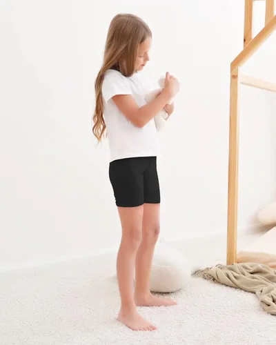 Miniatura 2 de Auranso Pantalones cortos de ciclismo para niñas, transpirables y de seguridad, pantalones cortos de ciclismo debajo del vestido