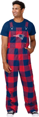 Miniatura 15 de FOCO NFL mens Nfl Team Logo Plaid Bib Overalls