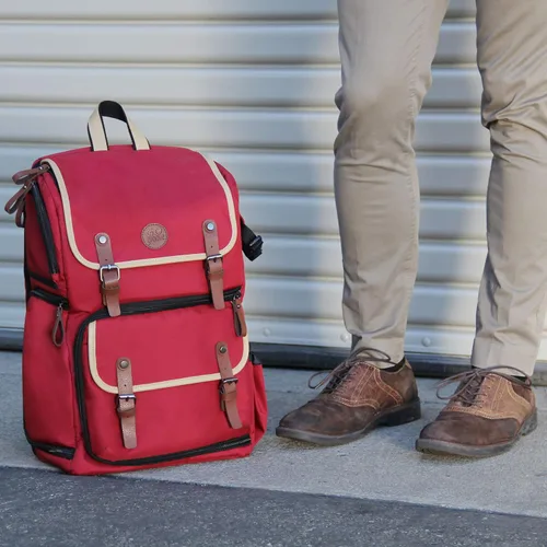 Miniatura 4 de GOgroove - Funda para cámara DSLR de tamaño completo y portátil, con espacio para portátil de 15.6" y almacenamiento de accesorios, soporte